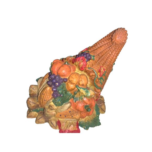 Decorative Cornucopia Fall Harvest Centerpiece - Picture 3 of 9